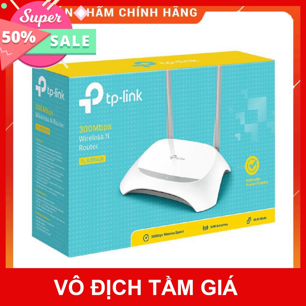 [Giá Sốc] Bộ phát wifi TP-Link TL-WR840N Wifi 300Mbps Bảo hành-24 tháng chính hãng