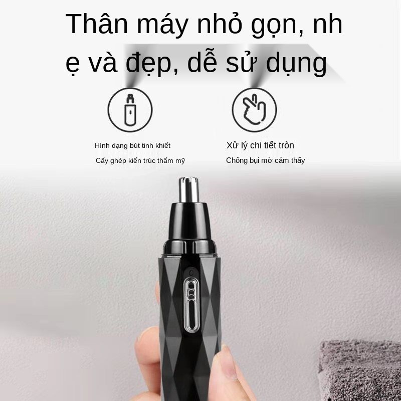 Dụng cụ cạo lông mũi không đau có thể sạc lại, máy tỉa bằng điện, cho nam, phụ nữ, kéo nữ