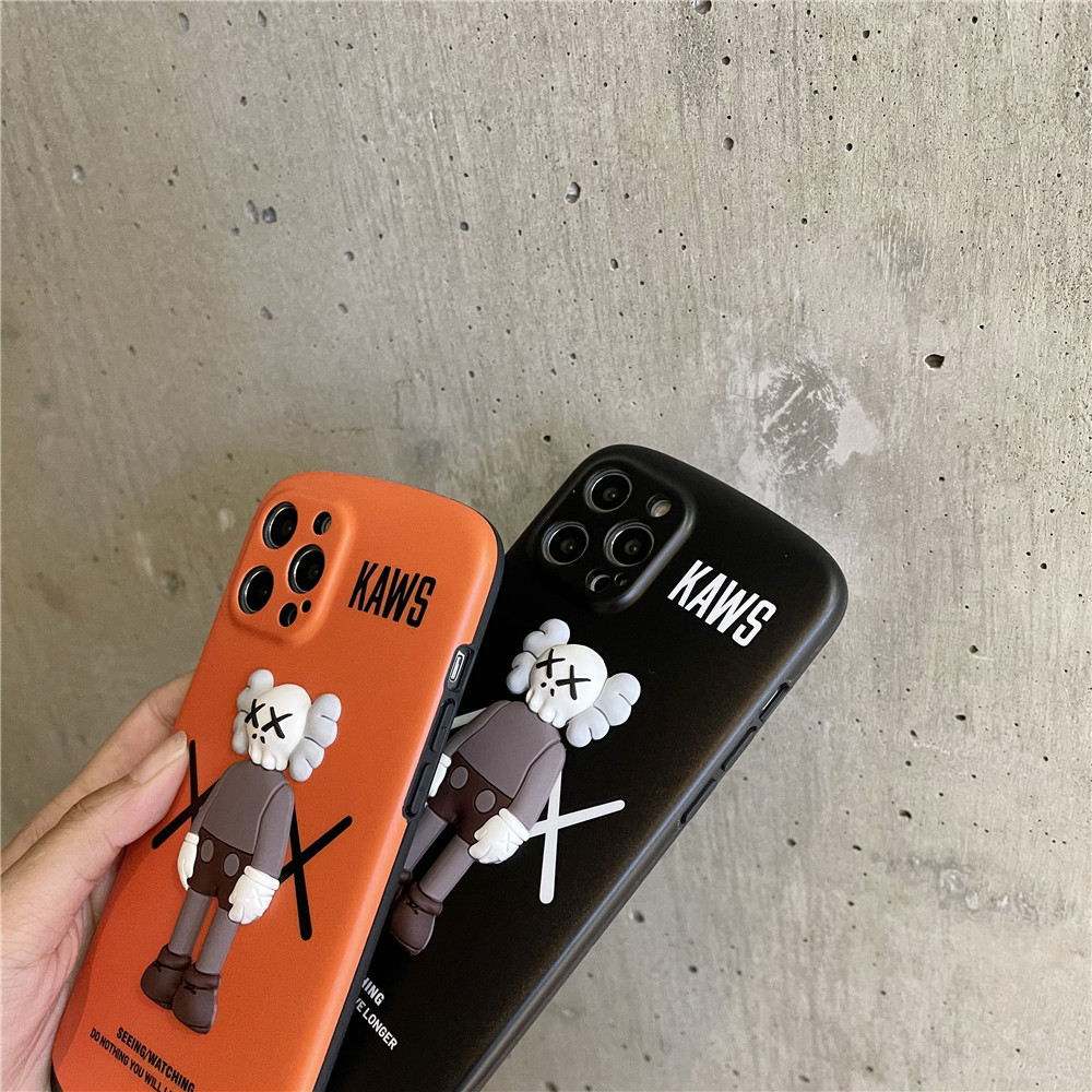 Fashion 3D Cartoon KAWS Silicon Case For iPhone 12pro max 12mini 11Pro Max XS Max XR SE 2020 7 8 Plus Back Cover | BigBuy360 - bigbuy360.vn