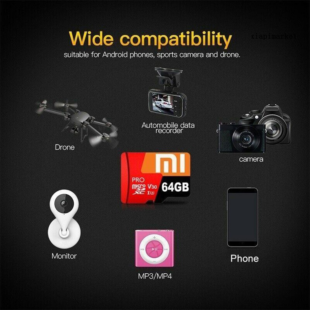 Đầu Đọc Thẻ Nhớ 64gb / 128gb / 256gb / 512gb / 1tb Cho Điện Thoại Máy Ảnh Xiaomi