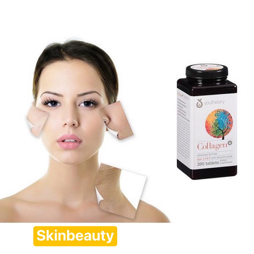 VIÊN UỐNG COLLAGEN +biotin YOUTHEORY 390 VIÊN- HÀNG CHUẨN | BigBuy360 - bigbuy360.vn