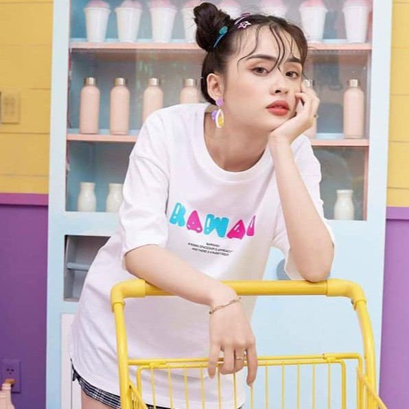 Áo Thun in hình thời trang unisex phong cách oversize KAWAI Tee phông cotton co giãn cặp đôi nam nữ tay lỡ mùa hè đẹp