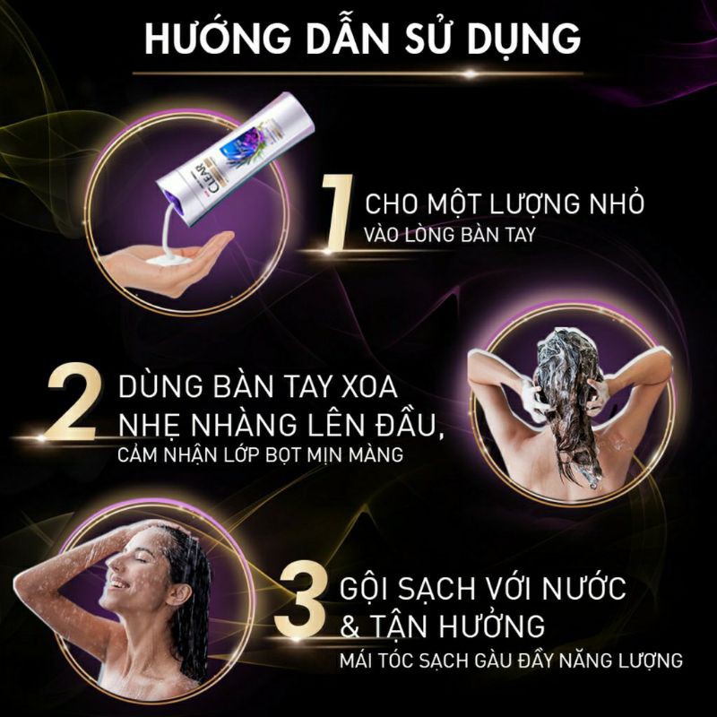 DẦU GỘI SẠCH GÀU CLEAR 5 TINH DẦU 180G