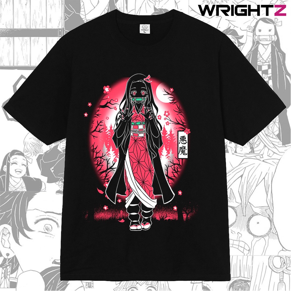 yhDz /Áo thun Nezuko Anime Manga Demon Slayer Thanh Gươm Diệt Quỷ phong cách Nhật Bản thời trang đường phố chất dày dặn!