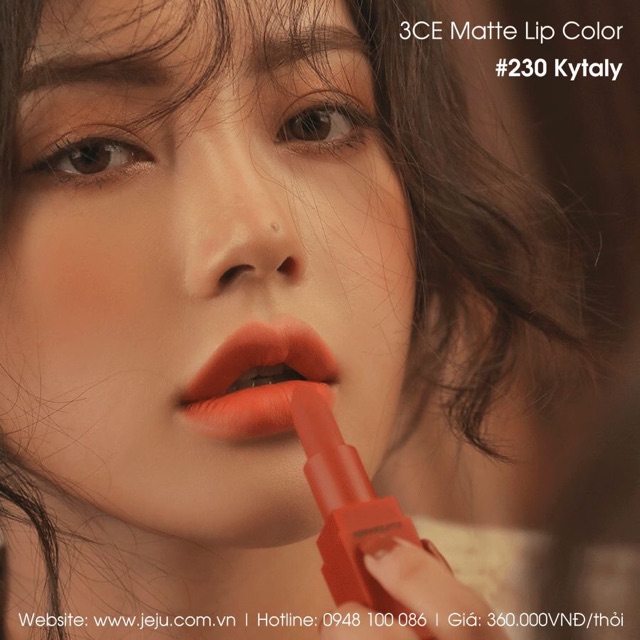 Son 3ce Cam đỏ đất 230 Kytaly Shopee Việt Nam