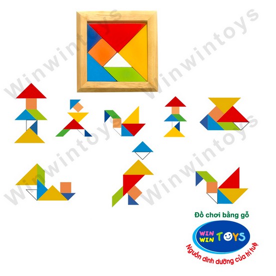 Đồ chơi Tangram (trí uẩn) Win Win Toys