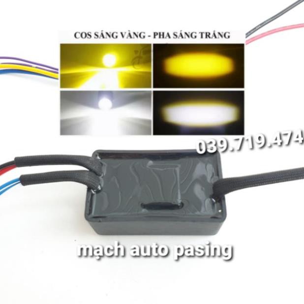 Mạch Auto pasing trợ sáng 2 màu F20x, trợ sáng mini 2 màu :