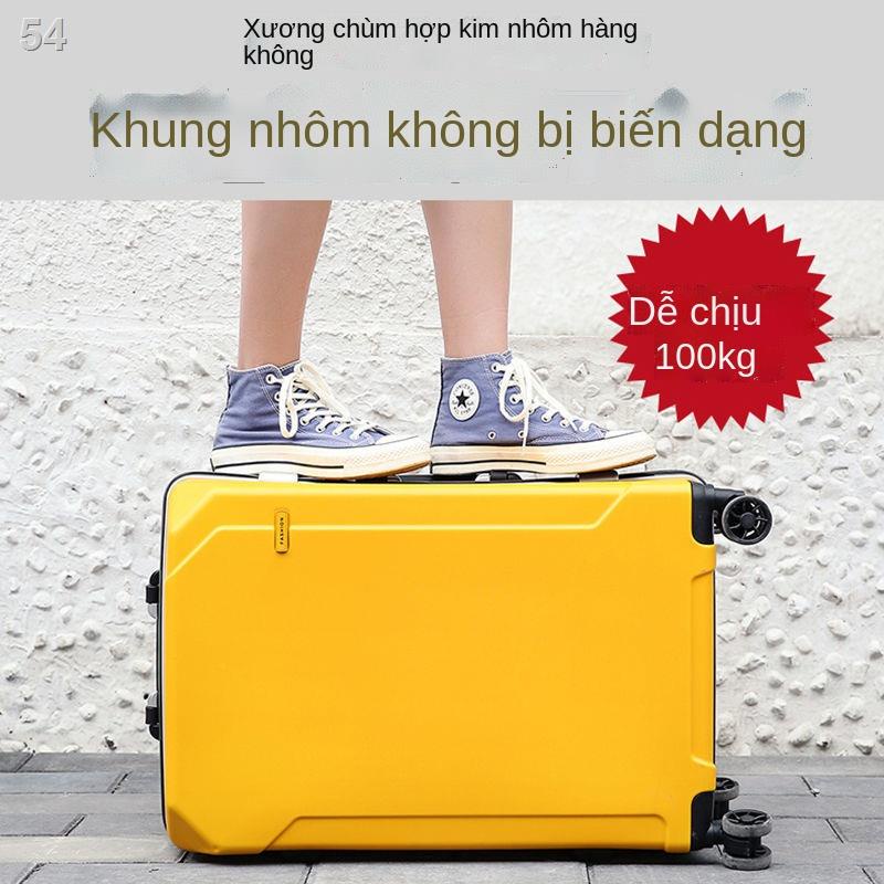 （Hộp kéo）Thương hiệu khung nhôm kinh doanh bánh xe phổ thông hành lý nữ khóa mật khẩu nam công suất lớn du lịch túi xu h