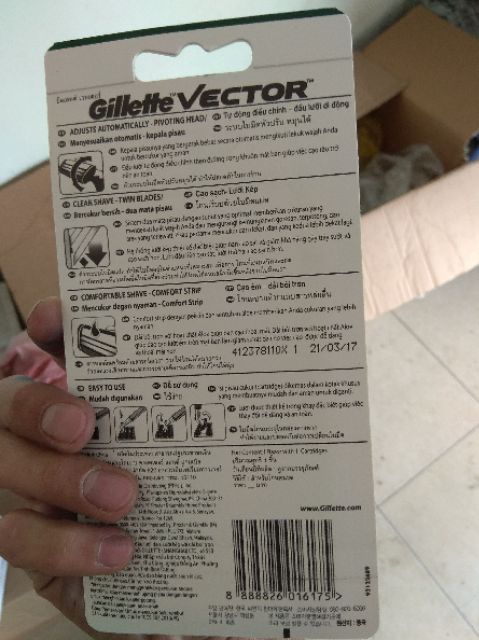 12 vỉ Bàn cạo Gillette Vector ( 1 hộp)