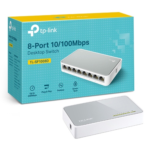 Bộ Chia Mạng Switch TP-LINK TL-SF1008D 8 Port - Mới Chính Hãng Bảo hành 24 Tháng