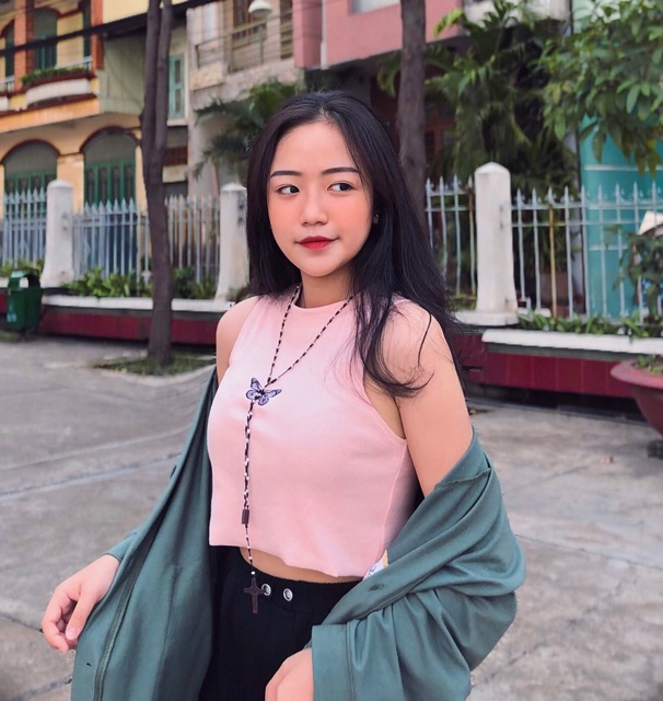 Áo Croptop BƯỚM Ulzzang 3 MÀU (ẢNH THẬT)