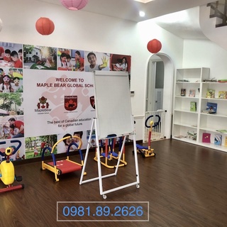 Bảng flipchart chân gấp , KT : 60x90cm Tặng bút dạ,bông lau từ,nam châm ,giấy
