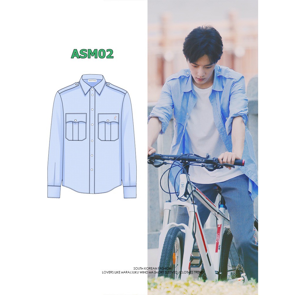 ORDER Áo sơ mi xanh TIÊU CHIẾN TRẦN TÌNH LỆNH ASM02