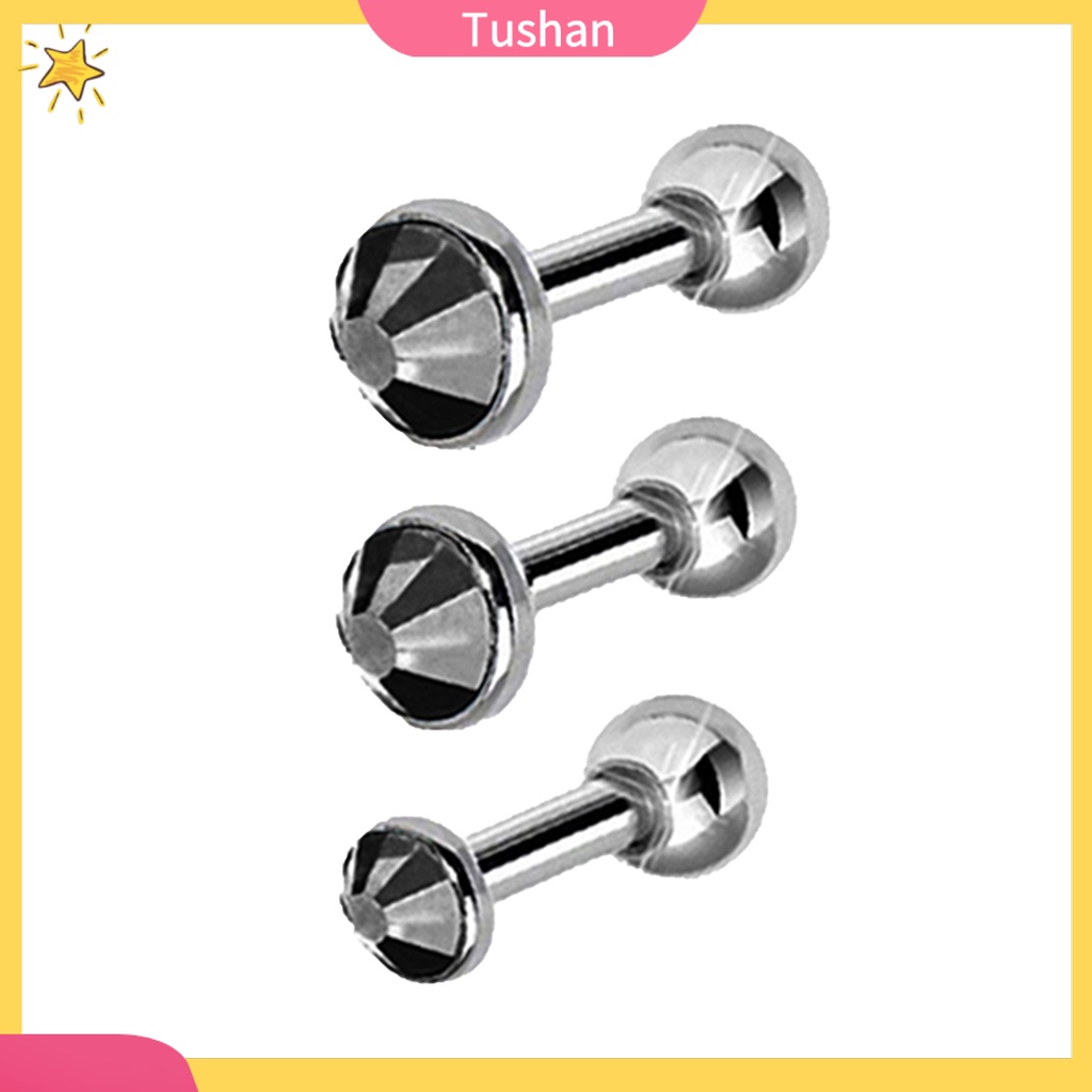 Bộ 3 bông tai đính vành tai đơn giản sang trọng cho cả nam/nữ