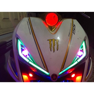 Bi cầu xenon hela blue len và bi cầu q5  cho xe Yamaha  NVX