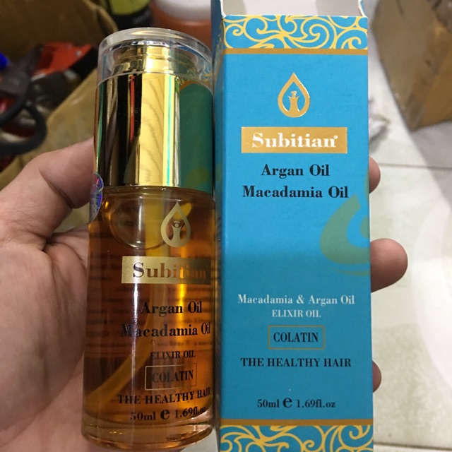 (Chính hãng )Tinh Dầu Dưỡng Bóng Tóc Subitian Argan Oil Macadamia 50ml