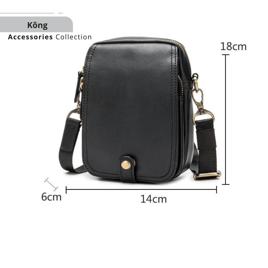 Túi đeo chéo nam, túi da nam nhỏ gọn tiện lợi dành cho nam.