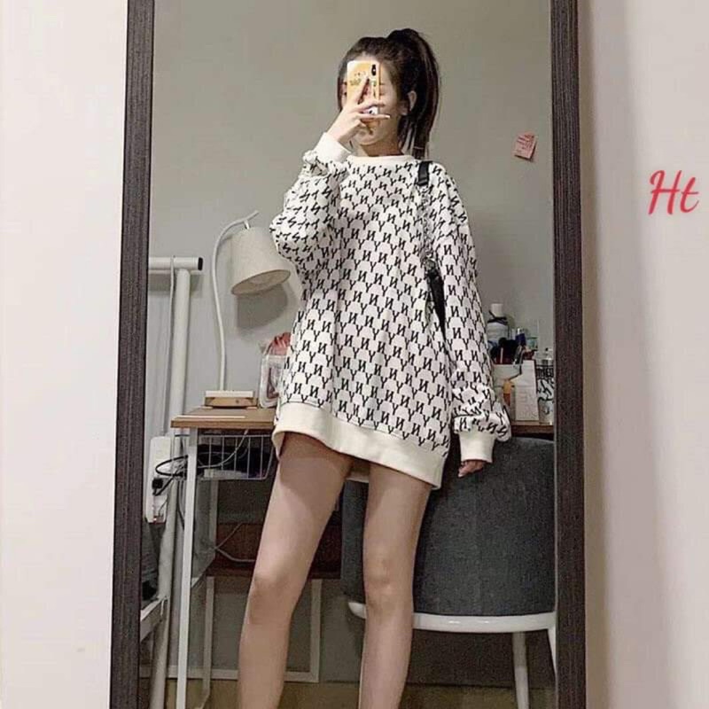 [ Mã 12FASHIONSALE1 giảm 10K đơn 50K ] Áo nỉ bo Y N in chữ nhỏ toàn thân HT12 | BigBuy360 - bigbuy360.vn