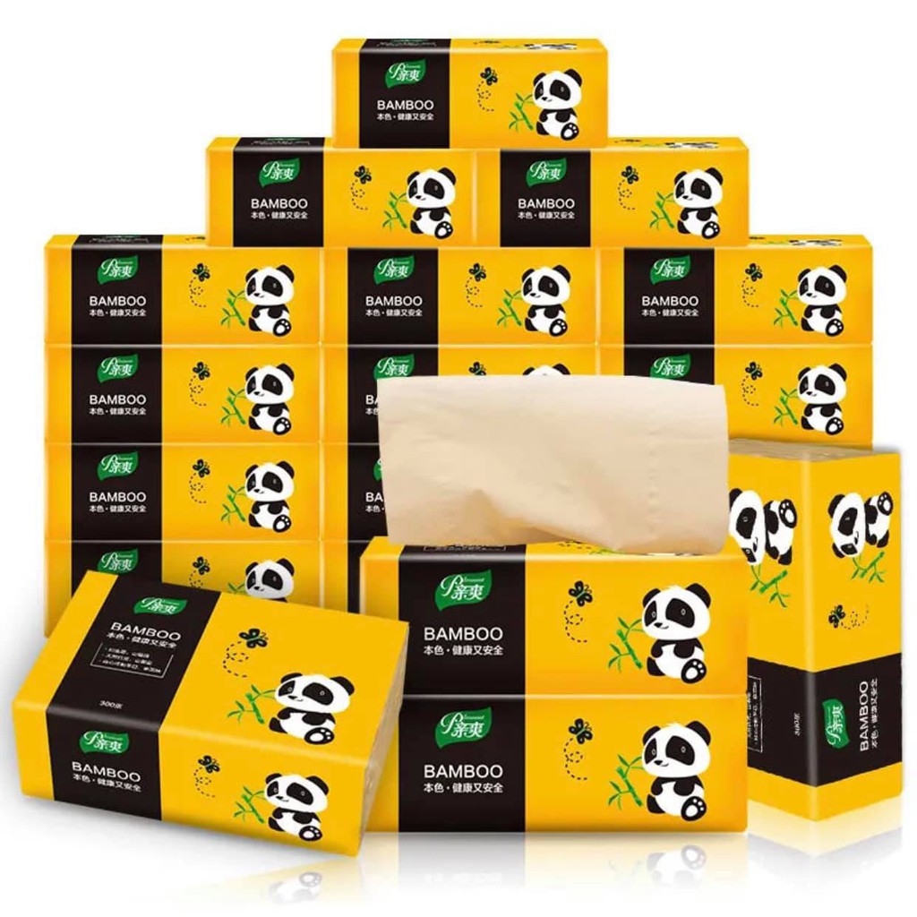 THÙNG 30 GÓI GIẤY ĂN GẤU TRÚC BAMBOO MẪU MỚI ( SIÊU GIÁ RẺ )