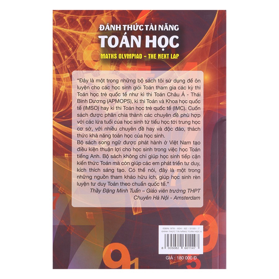 [Mã BMBAU50 giảm 7% đơn 99K] Sách: Đánh Thức Tài Năng Toán Học 7 - Toán lớp 8 và lớp 9 - Toán singapore