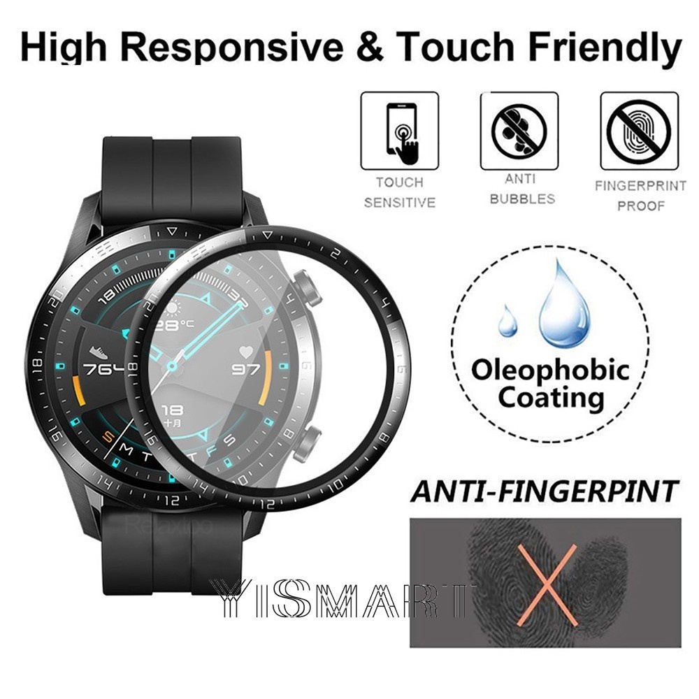 Phim Dán Dày 3D Bảo Vệ Màn Hình Đồng Hồ Thông Minh Huawei Watch GT 2 46mm 42mm