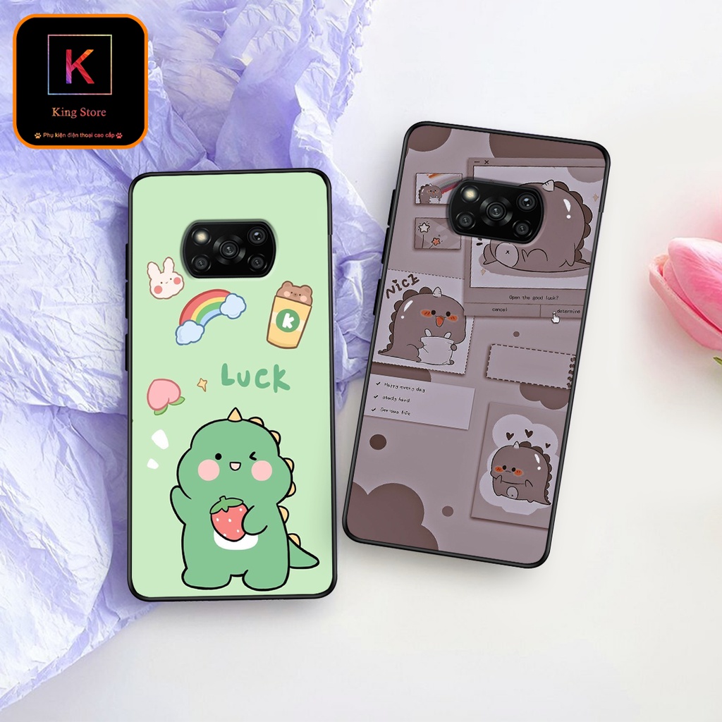 Ốp lưng Poco M3 - Poco X3 - Poco X3 Pro - Ốp in hình khủng long,dinosaur dễ thương