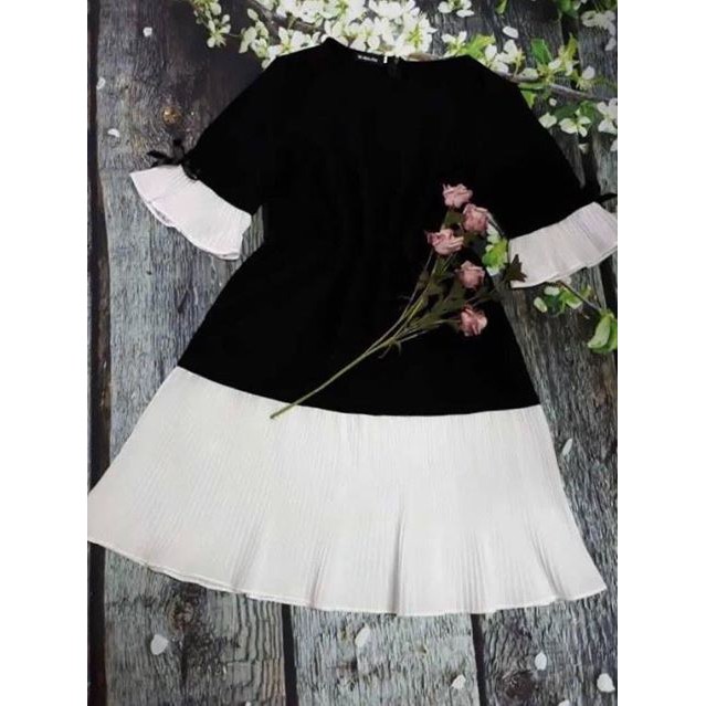 [38kg-120kg] Đầm Bigsize. Đầm suông chân voan dập MS805. Inbox để được shop tư vấn size | BigBuy360 - bigbuy360.vn