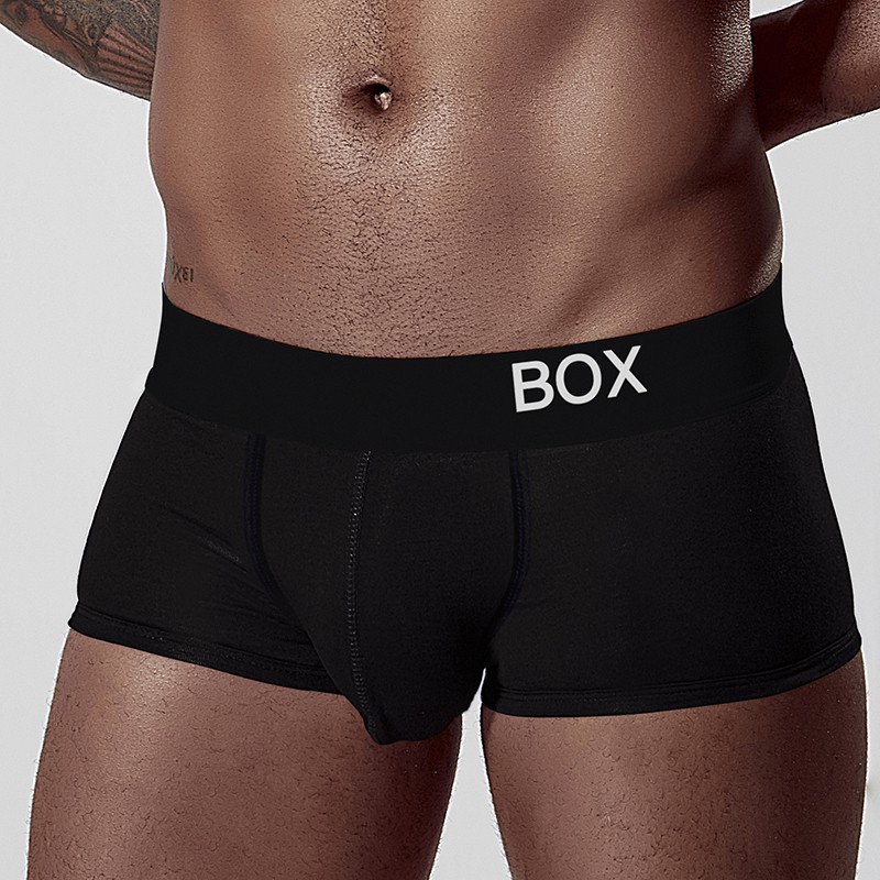 Quần lót cotton ORLVS dạng boxer ngắn in chữ  chất lượng cao dành cho nam OR6602