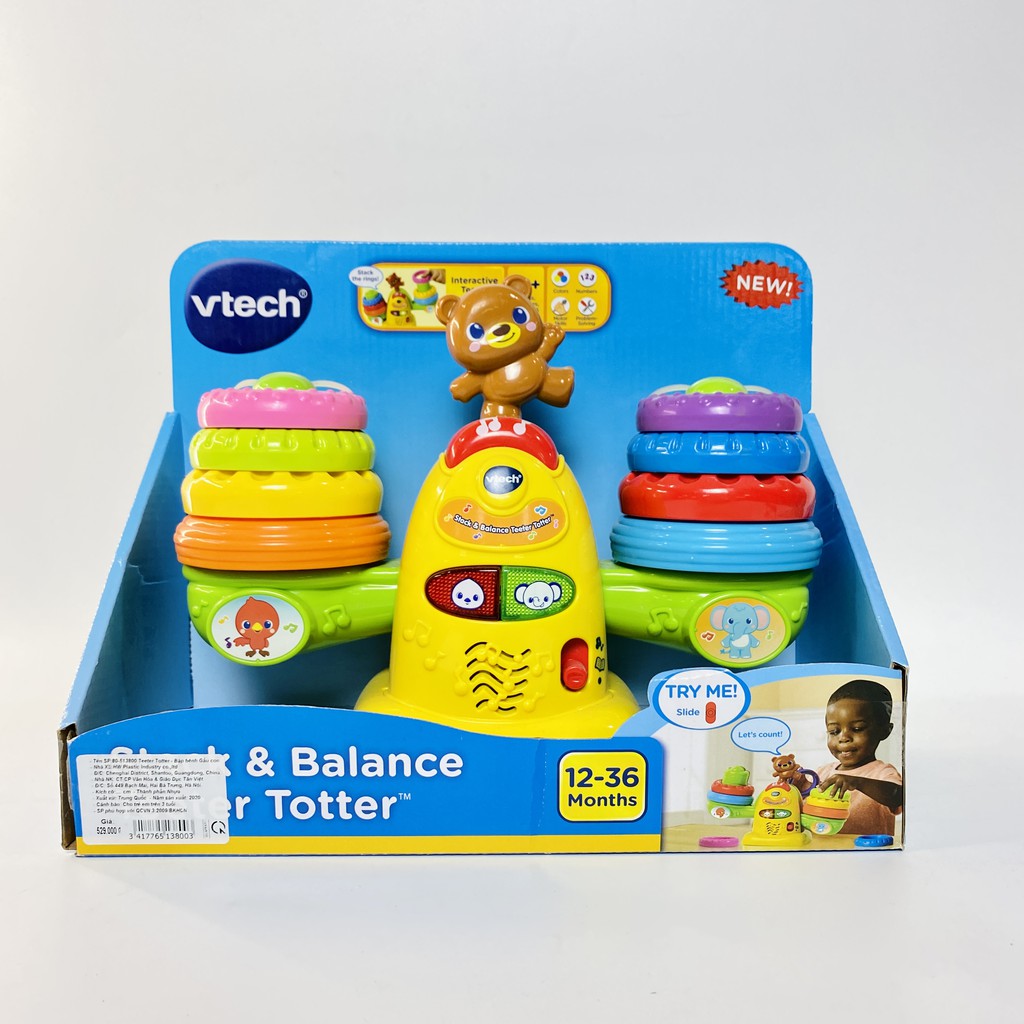 Đồ Chơi Trẻ Em Vtech - 80-513800 Teeter Totter - Bập Bênh Gấu Con