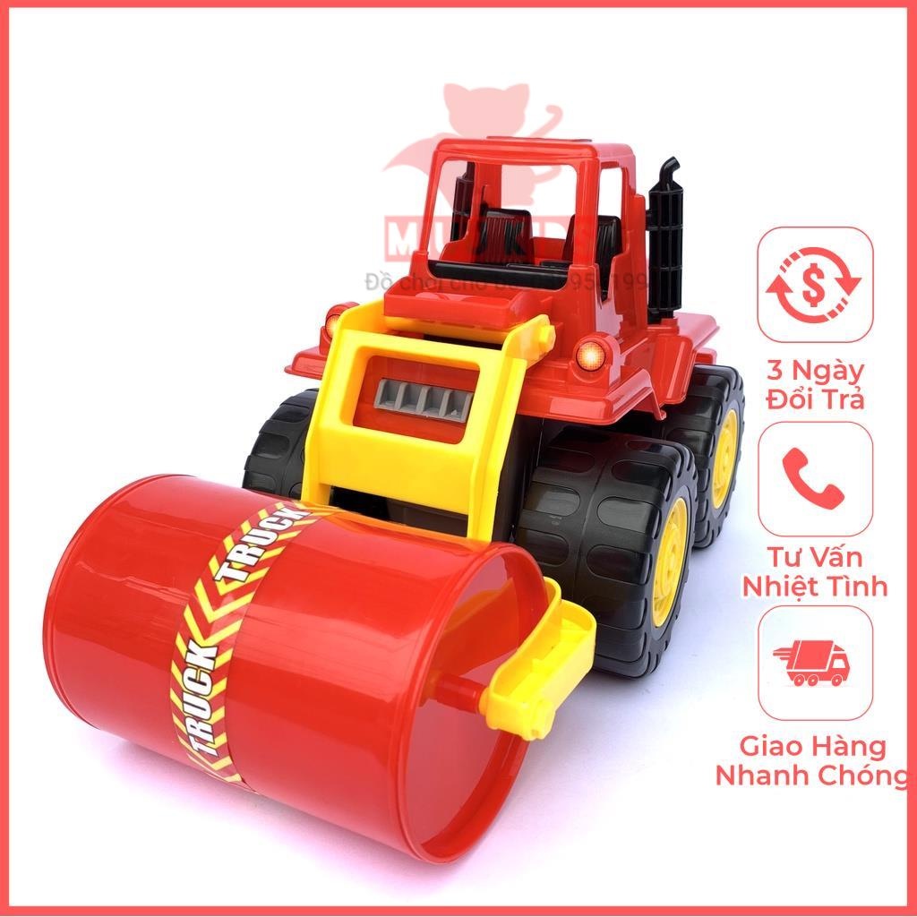 Đồ Chơi Mô Hình STT  Loại Lớn Xe Lu  Bằng Nhựa Nguyên Sinh An Toàn Cho Trẻ Nhỏ