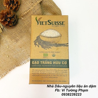 Gạo trắng hữu cơ VietSuisse hộp 1kg