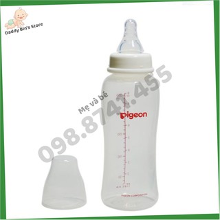 [Chính Hãng] Bình sữa cổ hẹp PP STREAMLINE Pigeon 150ml - 250ml