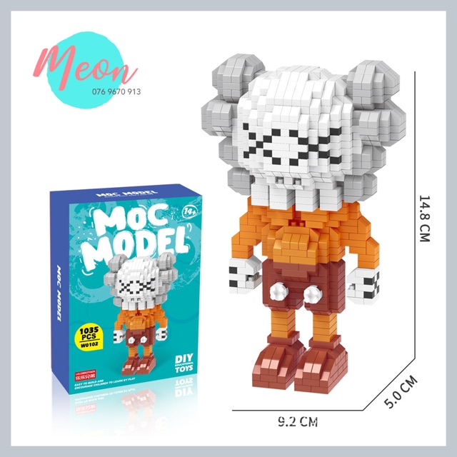 Miniblock xếp hình Kaws size XL - Miniblock kaws size XL