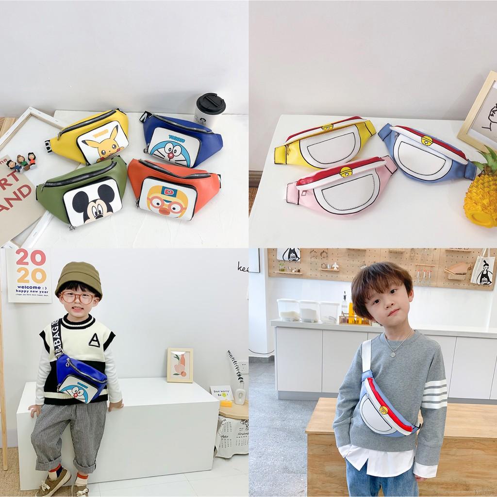 Túi Đeo Chéo Hàn Quốc In Hoạt Hình Cho Bé