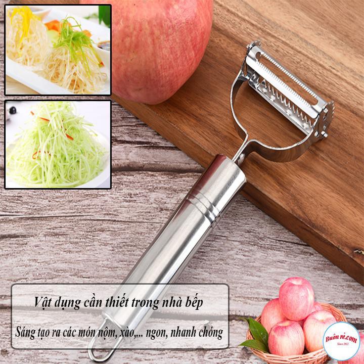 Nạo Rau Củ Quả 2IN1 Bằng Inox Lưỡi Dao Sắc Nét 00867 | WebRaoVat - webraovat.net.vn