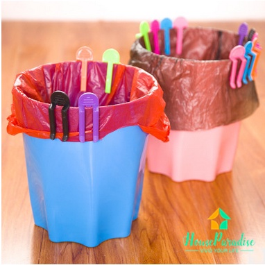 2 Cái!!!Kẹp Cố Định Túi Rác Đa Năng