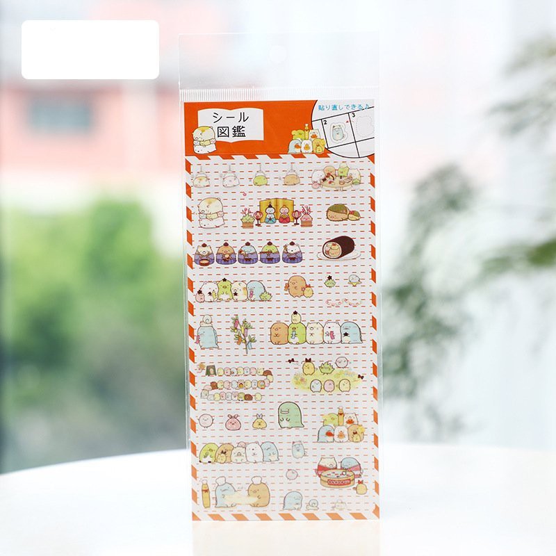 Hình dán sticker thú nhún xanh cam