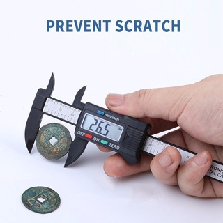 Thước kẹp điện tử đo đường chính xác từng mm, kính sợi nhựa carbon syntek 150mm