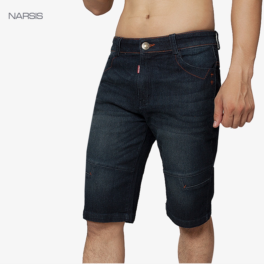 Quần short Jean Nam cao cấp NARSIS, quần đùi nam  form chuẩn đẹp  , bền mày , cực dễ phối đồ ., Quần jean nam