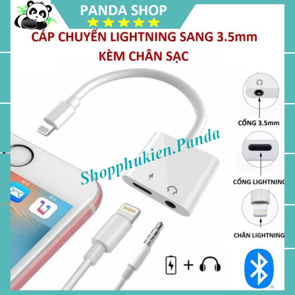 💎CAO CẤP💎 Cáp chuyển đổi cổng Lightning sang Jack tai nghe 3.5 - Cáp chuyển đổi tai nghe cho iPhone