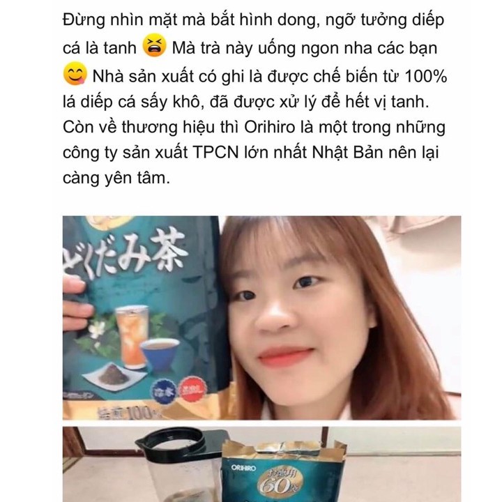 Trà Diếp Cá, Trà Ổi Giảm Cân Orihiro Nhật Thanh Lọc Detox Cơ Thể Mát Gan Thải Độc Giảm Cân Đẹp Da Tăng Tuổi Thọ