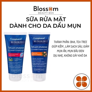 200ml sữa rửa mặt no problem compliment chứa salicylic acid, tea tree