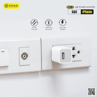 Củ Sạc Chân Dẹt 1A TITAN SU12