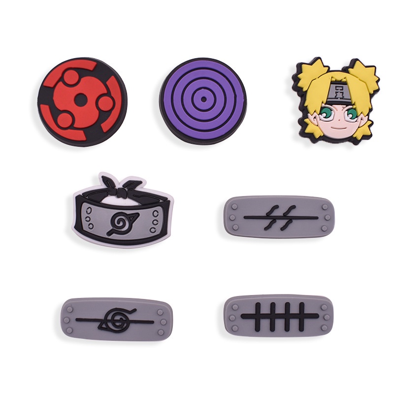 [2D] Sticker Naruto | Sticker - Jibbitz - Nút gắn dép sục 2D hình Naruto