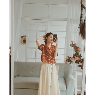 áo sơ mi croptop