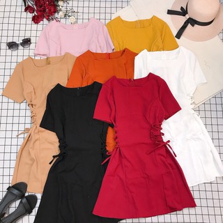 Đầm rút nơ 2 bên eo siêu xinh