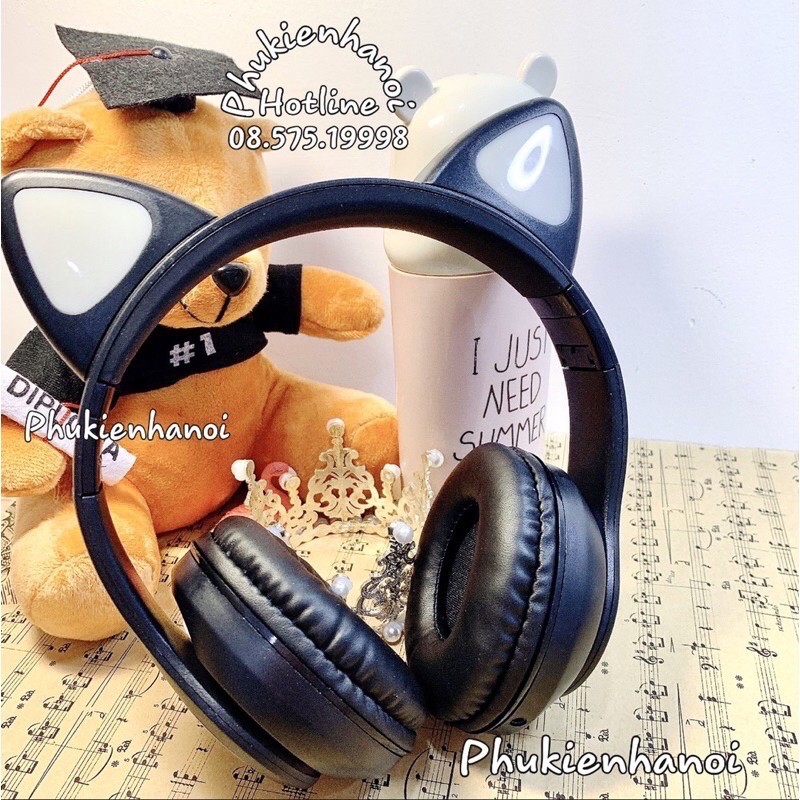 Tai Nghe Không Dây , Chụp Tai Mèo STN-28 , Bluetoth 5.0 , Có mic đàm thoại | BigBuy360 - bigbuy360.vn