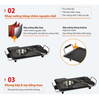 BẾP NƯỚNG ĐIỆN SATO ST100NDA