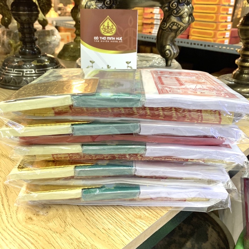 Tiền vàng mã loại đẹp đóng túi đầy đủ / Tiền vãng mã thần linh, gia tiên / Tiền vàng mã cúng rằm, mùng 1