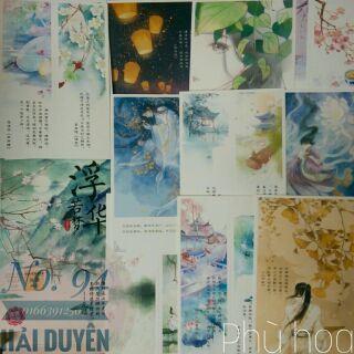 Combo postcard, bookmark cổ trang - cổ phong (lẻ)